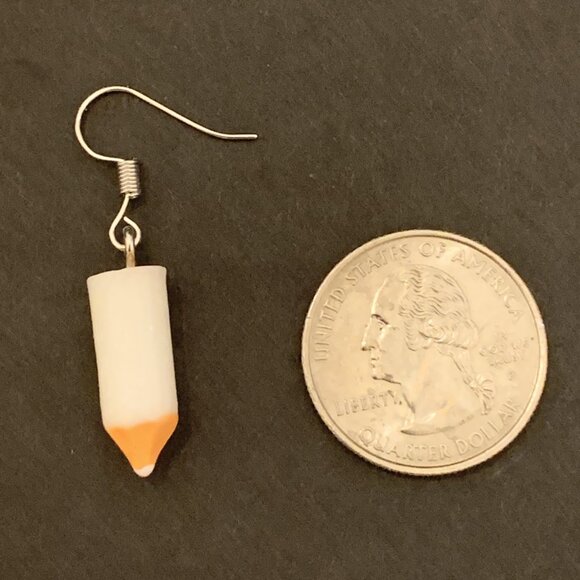 Pencil Earring, Teacher Appreciation Gift, School Earring, Gift Idea, Art - Picture 3 of 4